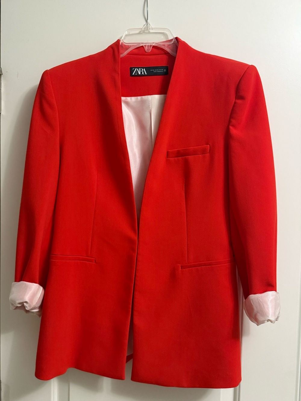 Zara Bold Orange Blazer